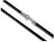 Minoplata Collier ras-du-cou en soie noire 40 cm avec fermoir en argent sterling 925 pour femme et fille, Soie, Pas de gemme