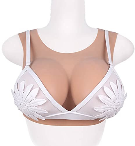 RYNS Silicone Breast Form Realistic Silicone Filled S Cup Silicone Breastplate Breast Forms Artificial Realistic Breastplate Mastectomy Prosthesis Faux Breastplate, Asian Yellow
