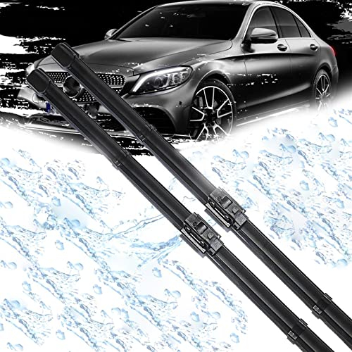DHWUIASF Auto Wischerblätter Für Mercedes-Benz C-Klasse W205 C180 C200 C220 C250 C300 2015 2016 2017 2018 2019 2020 Windschutzscheibenwischer Autozubehör 22 + 22