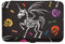 Skelett Pegasus Schmuckhalter PU-Leder Reise Schmuck Reise Organizer für Ohrringe Armbänder Ringe Uhren Geschenkbox für Mädchen Frauen