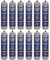 Sealey Bouteille de gaz jetable 100g Argon - Boîte de 12 - MIG/ARG/100/12