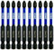 10 x Rennie Tools 75mm Long PH2 Impact Screwdriver Driver Bits Set. Magnetic Phillips No.2 Heavy Duty Impact Driver Bit Set. Long PH2 Bits. Hex Shank. Cross Head Long PH2 Bits. Black Oxide Coated