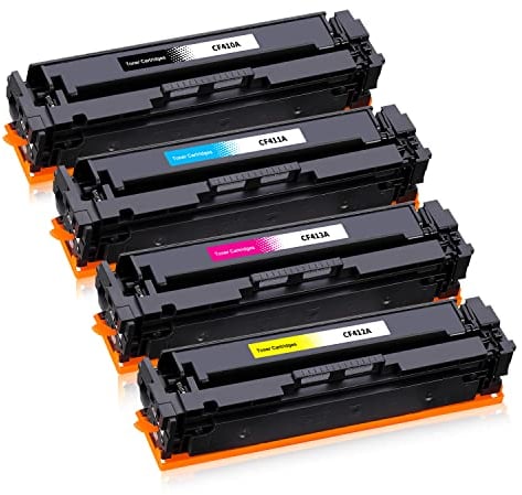 410X Toner Kompatibel für HP 410X CF410X CF410A für HP Color Laserjet Pro MFP M477FDW M477FDN M452NW M377DW M452DN M452DW M477DW M477NW(Schwarz Cyan Gelb Magenta, 4er-Pack)
