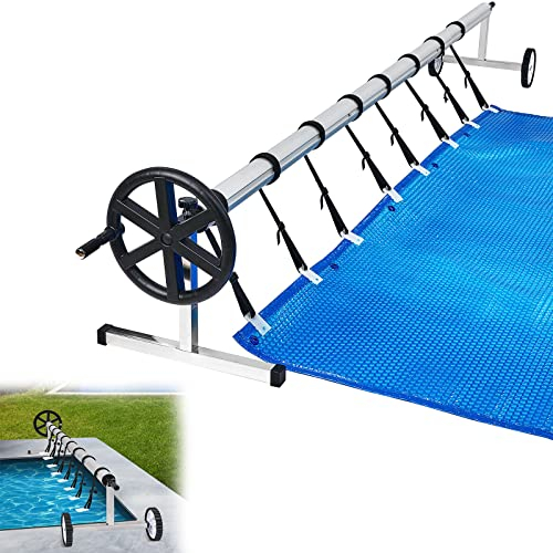 YRHome Premium Pool - Enrollador móvil para piscinas y planchas solares (3 m, 5,70 m)