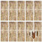 10 Pack Champagne Gold Backdrop Curtain 3.2ft x 8.2ft Metallic Tinsel Foil Fringe Curtains Photo Booth Background for Birthday Party Decoration Engagement Wedding Christmas Decor (Champagne Gold)
