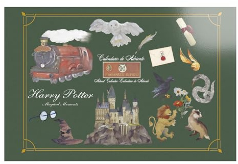 CYP Brands Harry Potter Adventskalender, Kalender, Geschenke, Weihnachten, Grün, offizielles Produkt
