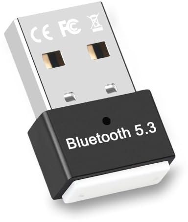 Lonnalee Bluetooth USB 5.3 - Adaptador Bluetooth PC (EDR & BLE),Bluetooth Dongle Transmisor y Receptor, USB Bluetooth Stick para Computadora Portátil Impresora Auricular Ratón
