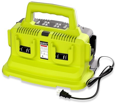 Supowill DCB104 6 Port Charger for DeWalt 20V Battery Charger Station Compatible with Dewalt 20V/60V Battery DCB200 DCB201 DCB203 DCB204 DCB206 DCB181 DCB180 DCB606 DCB612