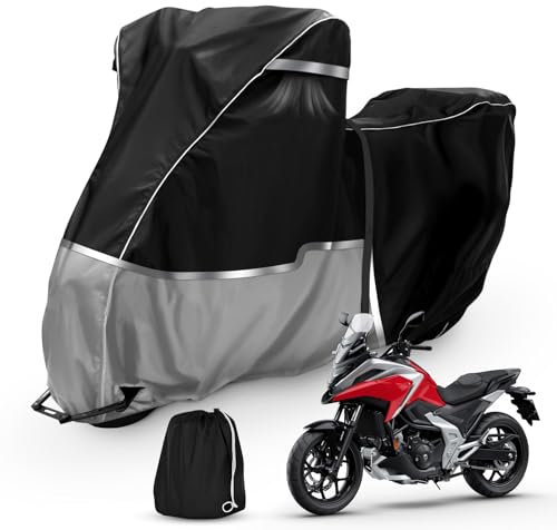 Bâche de protection pour moto Honda Adventure Model Africa Twin CRF1100L NC750X/CB500X, 420D Oxford, imperméable, avec cordon élastique et boucle coupe-vent