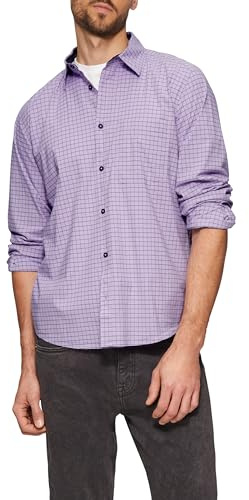 s.Oliver Herren Hemd – Regular Fit, Baumwollstretch, kariert