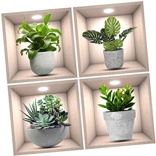 KONTONTY 4pièces Décoration Murale Occidentale Lot De Autocollants Muraux Pour Salon Autocollants Décoratifs