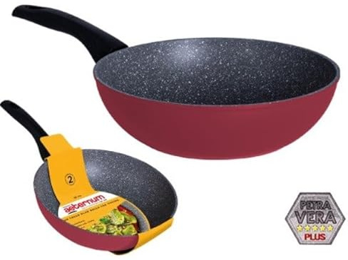Aeternum Padella wok saltapasta antiaderente in pietra 28 cm Wok Freedom