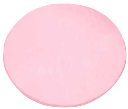 Tappetini da gioco rotondi per bambini Tappeto rotondo rosa per tenda da gioco Missingift Tappeto circolare Tappeti per tende per bambini Tenda da gioco