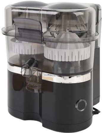 Presse-agrumes électrique à Double Tête, Presse-agrumes Portable 100 W, Presse-Citron Facile à Nettoyer, Extracteur de Jus D'orange Silencieux pour Citron Vert, Pamplemousse,