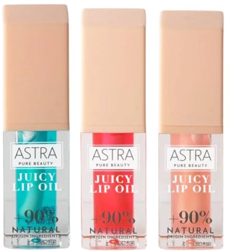Astra Pure Beauty Juice Lip Oil Gloss Lippen (03-02-01, Set Juicy Lip Oil)