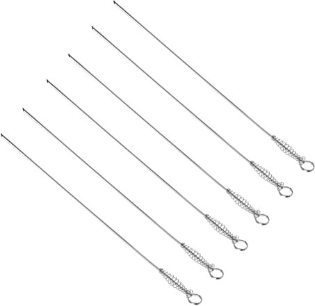 Levemolo 6stücke Grillspieße Hochtemperaturbeständige Bbq Spieße Mit Federdesign Für Outdoor-grill Lange Wiederverwendbare Grillzubehör