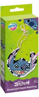 Totum Disney Stitch Kit de porte-clés peinture diamant à partir de 5 ans, multicolore, S, Disney Frozen