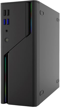 Desktop Miniature Tower Metal Case Heavy Gauges Steel Body For Efficient Workspaces Organization Home Office Compatibility Small Form Factor PC Case