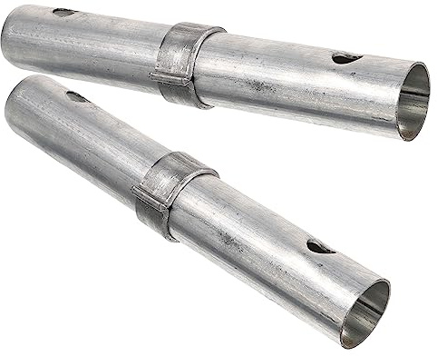 FIXOSHEE Gerüstkupplungsbolzen 2 Stück Mit Kragen Federhalter Aus Galvanisiertem Stahl Verdickt Ø34mm Hohe Tragfähigkeit Für Gerüstbau Und Gerüstzubehör