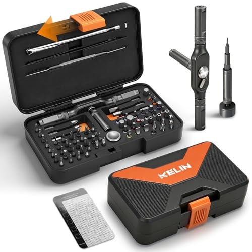KELIN 78 in 1 Magnetic Ratchet Screwdriver Set, Multi Bit Ratcheting Torx Screwdriver Sets, Gifts for Men Who Have Everything, Stocking Fillers for Men Gifts for Him Dad
