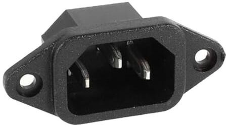dijiusidy Prise de Courant IEC320 C14 à Visser, Compatible avec Les câbles de Forte Section et Les appareils à Forte Puissance tels Que climatiseurs et Lave-Linge. Adaptateur Prise Remplacement