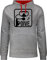 Pullover Herren Frauen Hoodie Kontrast zweifarbig - Wassersport - Dive. - XL - Grau meliert/Rot - Schwimmer Dive hoddis schwimmmotiv tauch pullis Schwimmen tauchen Pulli schwimm Taucher polower