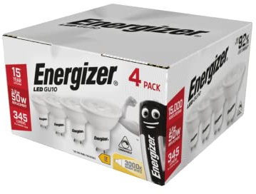 Energizer GU10 dimmable Lightbulb, 3.6 W, Warm White