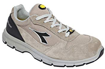 Utility Diadora Run Text Low S1P Src Esd, Scarpa Antinfortunistica Unisex - Adulto, Beige Juta/ Beige Juta, 48 EU