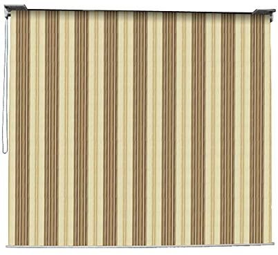 VERDELOOK Tenda da Sole Mykonos a Caduta con Catena, 2.5x1.5 m, Beige e Marrone