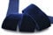 Elastisches Samtband Dunkelblau (590) 1 m x 36 mm METERWARE Stretch Velour extrem dehnbar einseitig Samt 20% Elasthan zum nähen