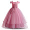 TTYAOVO Fleurs Filles Robe Mariage Fête Princesse Balle Robe (Taille150) 9-10 Ans 431 Rose