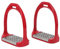 Pssopp Reiten Steigbügel Anti Slip Sicherheits Steigbügel Aluminium Steigbügel Sicherheit Reitsport Steigbügel Sattel Steigbügel(Rot)