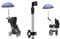 LL-Golf ® Extendable Universal Umbrella Holder up to 40cm for Bike/Bicycle/Wheelchair/Pram/Buggy/Golf Trolley/Rollator