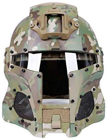 Cosplay Airsoft taktischer Outdoor-Reithelm Sorta-Kinda Mandalorian/Boba Fett/Galac-Tac-Stil CS-Spiel usw., Helm mit austauschbarer Linse