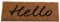 Garden Mile 23x53cm Decoir Insert Mat Indoor & Outdoor - Coir Mat Premium Quality Non-Slip Entrance Welcome Mat - Front Door Doormat - Removes Grass, Mud & Dirt (Hello(Insert))