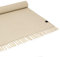 Yoga Studio Bio Yogamatte Teppich - 196cm x 70cm Yoga Teppich mit Quasten Baumwolle Yoga Teppich für Meditation, Entspannung und Hot Yoga (Ecru)