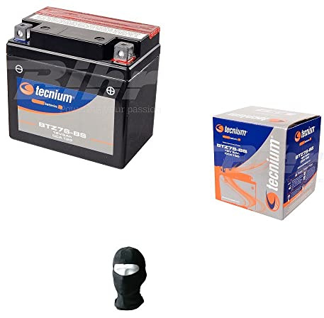 Compatible avec Honda 125 VT C Shadow 2007 Batterie TECNIUM 7 YTZS-BS Batteries 6 AMP PRETES A Usage SPECIFIQUE Moto Scooter 113X70X105MM