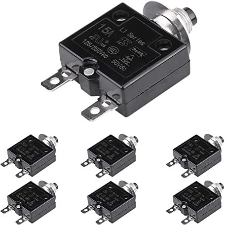 Interruttore Automatico 15A Protezione Sovraccarico Sovracorrente Reset Manuale Interruttore Termico