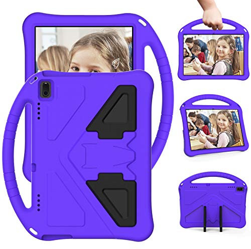 Tablet Case For Lenovo Tab E10 (TB-X104F) 2018 10.1 inch, Kids Friendly Durable Handle with Stand Lightweight Shockproof Protective Cover Purple