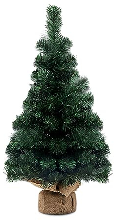 URFEDA Miniatur Weihnachtsbaum Künstlicher 40 cm,Weihnachts Baum klein,Mini Weihnachts Baum,Christmasbaum Mini Grün,Mini Grün Tannenbaum Weihnachtsfiguren Deko Ornament für Tischdeko,Schaufenster