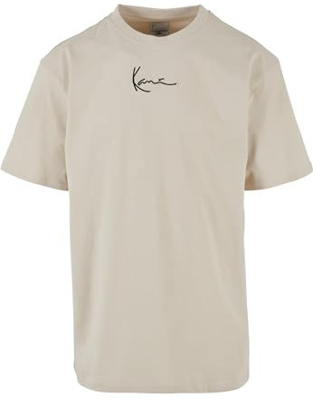 Karl Kani Herren KM-TE011-023-18 KK Small Signature Essential Tee Light Sand Grey, XL