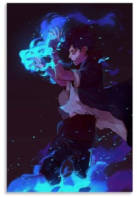REOTTO Anime Villain Dabi Poster Dekorative Malerei Leinwand Wandkunst Wohnzimmer Poster Schlafzimmer Malerei,Wandkunst Bilddruck Moderne Familienzimmer Dekor 08x12inch(20x30cm)