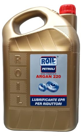 5 Litri di Roil GEAR EPR 220 - Olio per Argani, Ingranaggi, Pompe e Riduttori