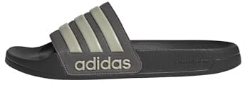 adidas Unisex Adilette Shower Slides, charcoal/putty grey/carbon, 46 EU