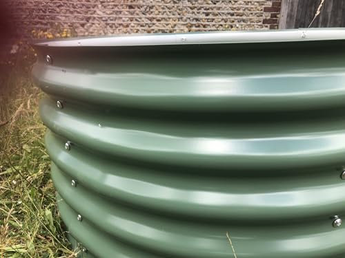 Estate to Garden Garden Raised bed metal galvanised steel planter 4 in 1 modular planter (Moss Green)