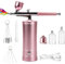 Kit de Aerógrafo Inalámbrico: Pistola Aerográfica Portátil Recargable con Compresor para Maquillaje, Arte, Decoración de Pasteles, Tatuaje, Modelo, Pintura, Colorear