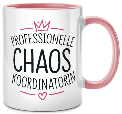 Seness Professionelle Chaos Koordinatorin Tasse mit Spruch, beste Chefin der Welt, Abschied Kollegin Geschenk, Chef Boss, XXL Büro Gadgets Arbeit, Abschiedsgeschenk Kollegen, Mama Mom Muttertag (1)