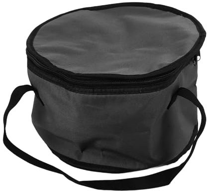 Isolierter Runder Kuchenträger für Kuchen, Torten, Tellergerichte, Aufläufe, Thermisch Wiederverwendbar und Kühltasche für Picknicks, 27,95 X 17,8 Cm (Grau)