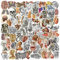 100 Stück Vintage-Anatomie-Aufkleber, Biologie, Anatomie, menschliches Skelett, Vinyl, wasserdichte Aufkleber für Wasserflasche, Laptop, Gepäck, Sammelalbum, Geschenke für Studenten, Lehrer,