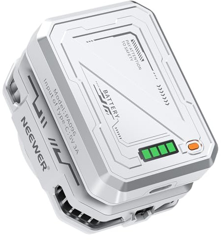 NEEWER BASICS Phone Cooler Magnetico con Batteria 5000mAh, Ventola di Raffreddamento Ricaricabile con Anello Magnetico e Clip, Compatibile con iPhone 16 15 Pro Max MagSafe Samsung per Gaming, PA096